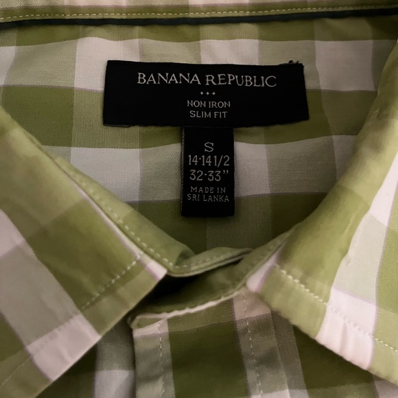Banana Republic Long Sleeve Shirt S 14-141/2-32-33 Men's Button Up - Picture 3 of 5
